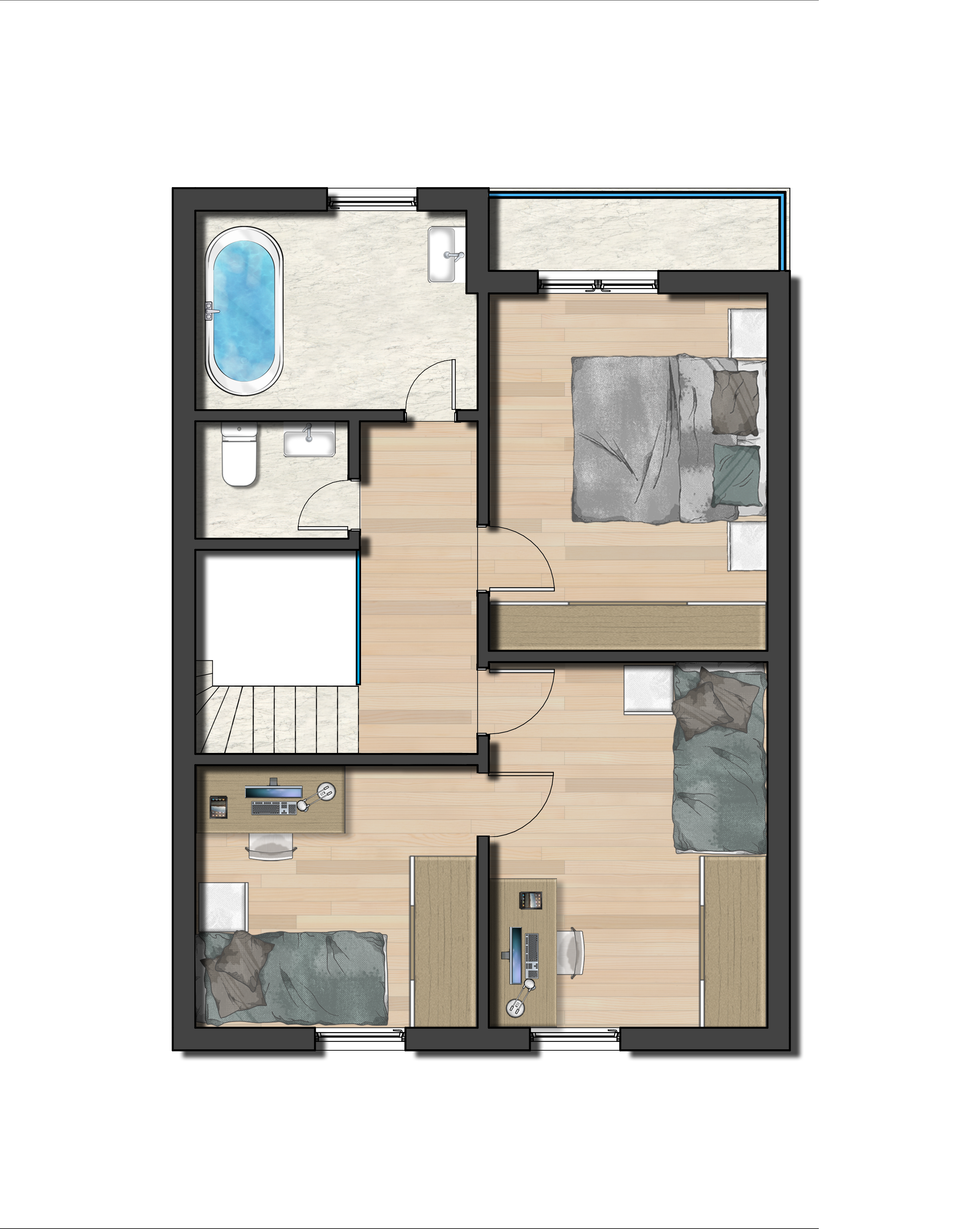 Grundriss 1. Obergeschoss